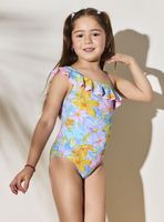 Traje de Baño Asimétrico con Vuelos