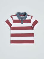 Polera Polo Estampado Rayas
