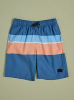 Traje de Baño Rayas Color Block