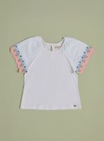 Polera Manga Broderie Full Bordada