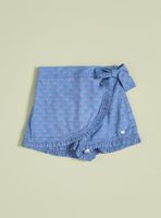 Short Skort Estampado Floral con Vuelos