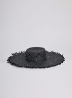 Sombrero Playa Look Raffia Bordes Desflecados