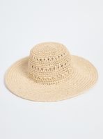 Sombrero Playa Look Raffia Diseño Calados