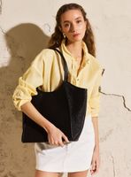 Cartera Totebag Efecto Raffia Colaboración María Pombo