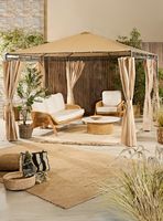 Pérgola 3x4 Cortinas 396x295x255 cm