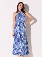 Vestido Estampado Escote Halter