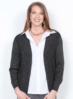 Chaleco Manga Larga con Lurex Color