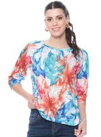 Polera Manga Corta Sublimado Escote Redondo