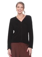 Polera Manga Larga Escote V con Encaje