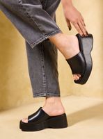 Sandalia Plataforma Tipo Zueco  Mujer