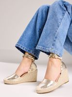 Alpargata Metalizada con Plataforma Mujer