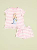 Pijama Estampado Líneas Rosadas Bluey