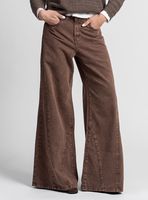 Jeans Palazzo Tiro Alto Bernarda Café