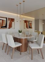 Comedor Kalina 1.6m + 6 Sillas Kalina Soft