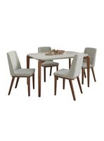 Juego de Comedor Donatella 1.35 4 Sillas Kalina
