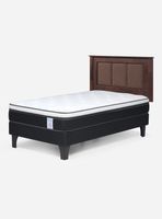 Cama Europea Style 6 1.5 Plazas + Respaldo Rachel