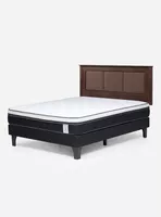 Cama Europea Style 6 2 Plazas + Respaldo Rachel