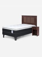 Cama Europea Style 6 1.5 Plazas + Set Muebles Rachel