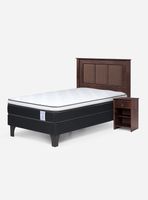Cama Europea Style 6 1.5 Plazas + Set Muebles Rachel