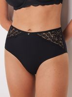 Calzón Alto Microfibra y Encaje Color