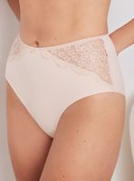 Calzón Alto Microfibra y Diseño Encaje