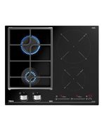 Encimera Cristal Gas + Inducción 4 Quemadores JZC 64322 ABB BK