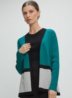 Chaleco Tejido Abierto Tricolor