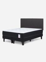 Cama Europea King New Style 6 Plus + Respaldo Lucio Grafito