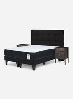 Cama Europea 2 Plazas New Style 6 Plus + Set Issey