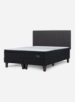 Cama Europea King Tempo + Respaldo Lucio Grafito