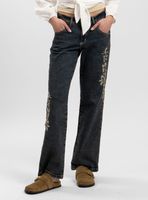 Jeans Recto Tiro Medio Amparo Azul