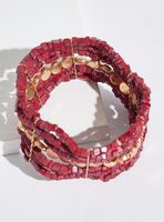 Pulsera 5 Corridas Mostacillas y Piedras