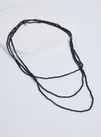 Collar Largo de Mostacillas con Brillo