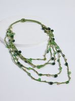 Collar Hebra Trenzada con Mostacillas