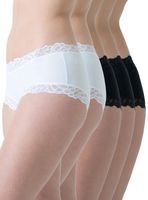 Pack 5 Pantaleta Algodón Encaje