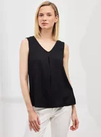 Polera Texturizada con Pinza Central