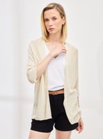 Chaleco Tipo Kimono con Detalle Metalizado