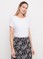 Polera de Encaje Elasticado con Forro