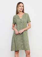 Vestido Camisero Fluido Estampado