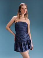 Vestido Mini Drapeado Colección María Guldman