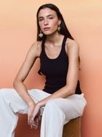 Polera Escote Redondo Acanalada