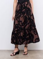 Falda Fluida Midi con Frunces