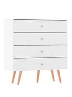 Cómoda 4 Cajones con Patas 99.5x90xx38 cm