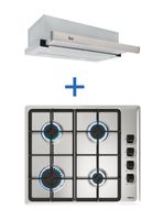 Kit Empotrable Encimera HLX 640 INOX + Campana TL 6310INOX