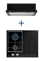 Kit Emporable Encimera JZC 64322 + Campana TL6310 BK