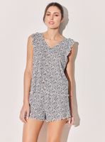 Pijama Full Estampado sin Manga