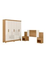 Clóset 6 Puertas 2 Cajones Valencia + Respaldo