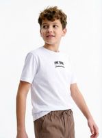 Polera Básica con Doble Estampado