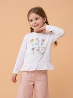 Polera Estampada Estilo Peplum