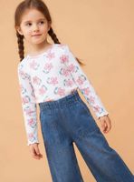 Polera Estampada Rib Niña